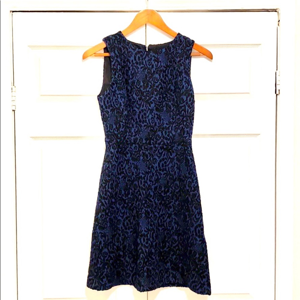 Zara Embroidered Brocade Sheath Cocktail Dress